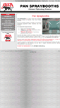 Mobile Screenshot of panspraybooths.com.au