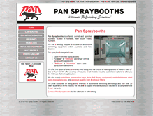 Tablet Screenshot of panspraybooths.com.au